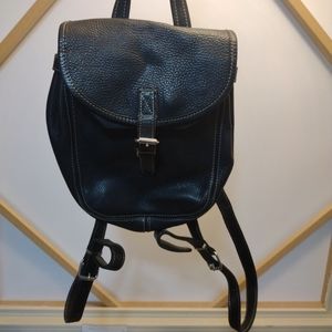 Vintage ROOTS Canada Brown Leather Mini back pack Bag Purse